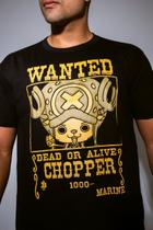 Camiseta Wanted Chopper Camisa Estampada Anime Unissex Camiseta Wanted Chopper Camisa Estampada Anime Unissex