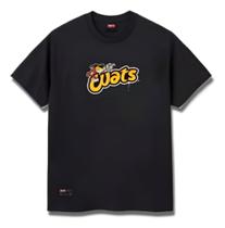 Camiseta Wats Tiger Preta Masculina Adulto Algodão