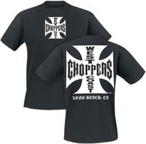 Camiseta We-St Co-ast Chop-pers Iron Cross Size L preta