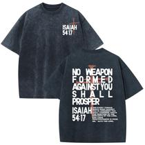 Camiseta Weripoah Christian Jesus Nenhuma arma formada contra você Camiseta Weripoah Christian Jesus Nenhuma arma formada contra você