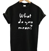 Camiseta What Do You Mean Justin Bieber Tshirt