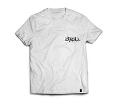 Camiseta Wiser Masculina 100% Algodão Lateral Branca - Preto