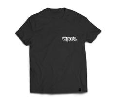 Camiseta Wiser Masculina 100% Algodão Lateral Preto - Branco