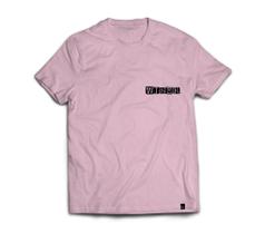 Camiseta Wiser Masculina 100% Algodão Lateral Rosa - Preto