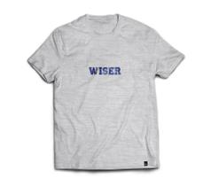Camiseta Wiser Masculina 98% Algodão 2% Poliéster Mescla - Azul