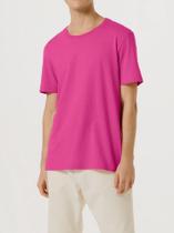 Camiseta World Básica Masculina Manga Curta - Rosa - Hering