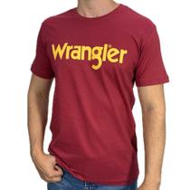 Camiseta Wrangler Basica Logo Masculina Bordo Camiseta Wrangler Basica Logo Masculina Bordo