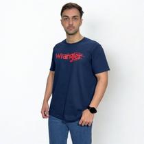 Camiseta Wrangler Original Azul Marinho Rodeo Lançamento