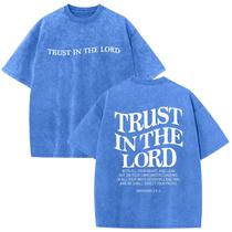 Camiseta Wrenpies Oversized Christian Trust in The Lord para homens