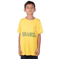 Camiseta Wunder Brasil Infantil Copa 2022 Amarelo Camiseta Wunder Brasil Infantil Copa 2022 Amarelo