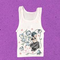 Camiseta Y2K Gótica Feminina - Estilo Coreano Harajuku com Estampa Vintage