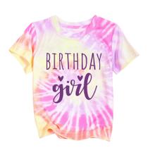 Camiseta YHHR Birthday Girl 7-14 anos de manga curta Camiseta YHHR Birthday Girl 7-14 anos de manga curta