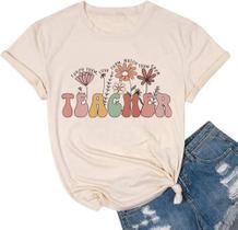 Camiseta Ymoshoe Teacher Wildflower Summer Graphic Camiseta Ymoshoe Teacher Wildflower Summer Graphic