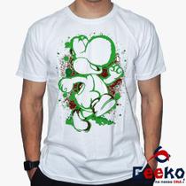 Camiseta Yoshi 100% Algodão Super Mario Bros Geeko