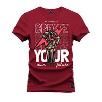 Camiseta Your Plus Size Extra Grande Gola Redonda Estampa Dtf Premium