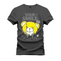 Camiseta Your Smile Confortável Estampada Nexstar 100% Algodão