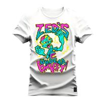 Camiseta Zeds Confortável Estampada Nexstar 100% Algodão