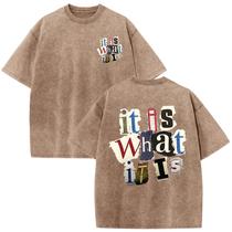 Camiseta Zoemghc Boys Graphic Vintage É o que é café Camiseta Zoemghc Boys Graphic Vintage É o que é café