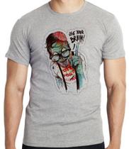 Camiseta Zombie use Cérebro Blusa criança infantil juvenil adulto camisa todos tamanhos Camiseta Zombie use Cérebro Blusa criança infantil juvenil adulto camisa todos tamanhos