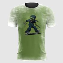 Camiseta Zumbi Andando de Skate