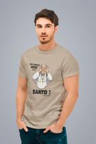 CamisetaCatólica Não Tenhais Medo deSer Santo São João Paulo II Em Algodão Unissex