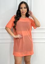 Camisetão basic tule tl salmão Camisetão basic tule tl salmão