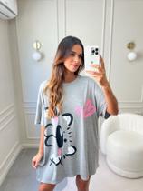 Camisetão De Calor Feminino Verão Cat Empório Do Algodão