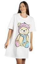 Camisetao de verao urso manga curta verao soltinho Camisetao de verao urso manga curta verao soltinho
