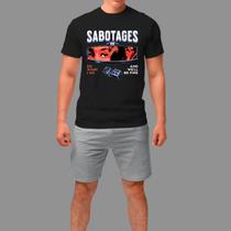 Camisetas Básica Casual Confortável Manga Curta