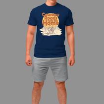 Camisetas Básica Masculina Casual Manga Curta