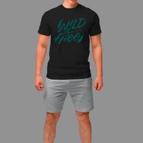 Camisetas Básica Masculina Casual Moda Country Manga Curta