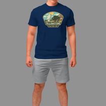 Camisetas Básica Masculina Moda De Country confortável Manga Curta