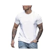 Camisetas Básicas de Algodão - Modelos Masculinos e Femininos - Manga Curta e Gola Redonda