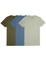 Camisetas Básicas Masculinas Fruit of the Loom com Tecnologia de Absorção de Umidade - Pacote com 3 Camisetas Básicas Masculinas Fruit of the Loom com Tecnologia de Absorção de Umidade - Pacote com 3