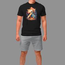 Camisetas Country Casual Manga Curta Gola Redonda