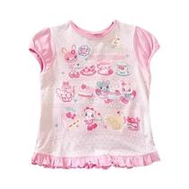 Camisetas Curtas De Verão Para Mulheres Japonesas Kawaii, Estampadas E Coloridas, Tops Pullover