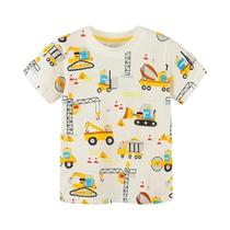 Camisetas De Algodão De Manga Curta Para Meninos, Conjunto De Camisetas De Verão Com Desenho De