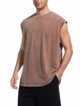 Camisetas de treino para homens Bashkkuytrlsy, café sem mangas