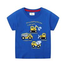 Camisetas De Verão Para Meninos 2-7 Anos Com Bordado De Carros E Desenhos Animados, Camisetas Para Camisetas De Verão Para Meninos 2-7 Anos Com Bordado De Carros E Desenhos Animados, Camisetas Para