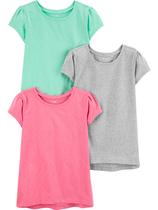 Camisetas e blusas Simple Joys da Carter's Girls 4T (pacote com 3) Camisetas e blusas Simple Joys da Carter's Girls 4T (pacote com 3)