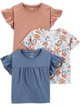 Camisetas e blusas Simple Joys da Carter's Girls 4T (pacote com 3)