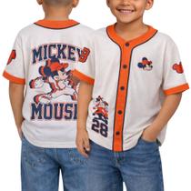 Camisetas Esportivas Infantis Disney Mickey Mouse e Relâmpago McQueen