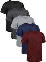 Camisetas esportivas QWE Youth Dry Fit de manga curta de 5 a 18 anos