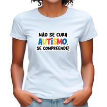 Camisetas Femininas Babylook Plus Size Autismo Não É Doença Camisetas Femininas Babylook Plus Size Autismo Não É Doença