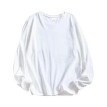 Camisetas Femininas Brancas E Pretas De Algodão Com Decote Redondo E Manga Longa, Confortáveis E Camisetas Femininas Brancas E Pretas De Algodão Com Decote Redondo E Manga Longa, Confortáveis E