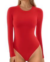 Camisetas femininas de manga comprida com gola redonda Bodysuit MANGOPOP Camisetas femininas de manga comprida com gola redonda Bodysuit MANGOPOP