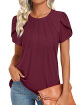 Camisetas femininas de verão Tops Addtoo 2025 de manga curta