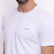 Camisetas FMF Básicas Masculina Industrie em Algodão Premium no Estilo Bordado França Branco Camisetas FMF Básicas Masculina Industrie em Algodão Premium no Estilo Bordado França Branco