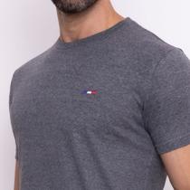 Camisetas FMF Básicas Masculina Industrie em Algodão Premium no Estilo Bordado França Chumbo Camisetas FMF Básicas Masculina Industrie em Algodão Premium no Estilo Bordado França Chumbo