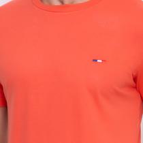 Camisetas FMF Básicas Masculina Industrie em Algodão Premium no Estilo Bordado França Laranja